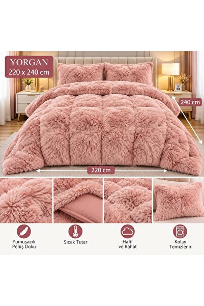 Genel Markalar Battal Peluş Buble Yorgan 220X240