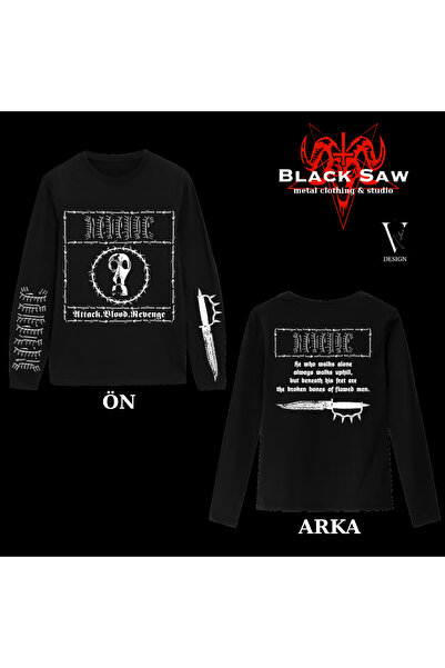 valens design Revenge Black Metal Longsleeve