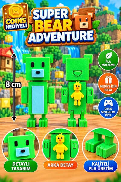 Razmo Super Bear Adventure Baaren Ayı ve Shicka Figür Seti - Süper Ayı Seti (...