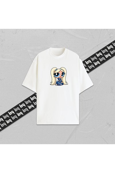 collection of bq تي شيرت POWERPUFF GIRLS BLONDE QUEEN للجنسين مطبوع عليه رسوم...