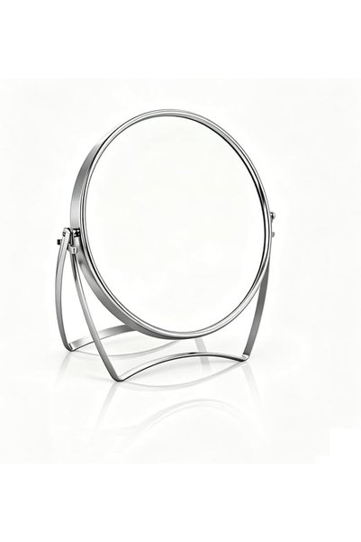 TERRIFI 1 Pack Two-Sided Makeup Mirror with Handle, 1X and 2X Magnifying Mirr...