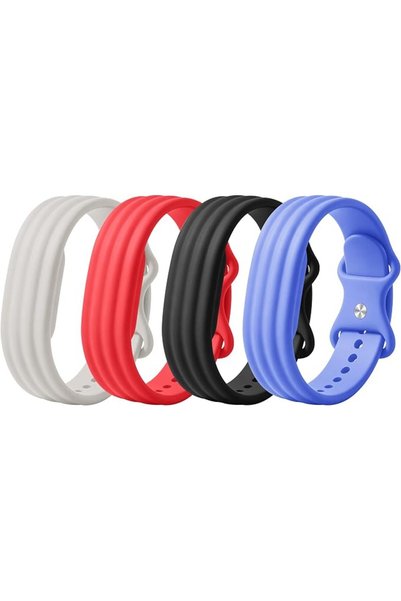 GENERAL حزام متوافق مع سوار Google Fitbit Air للنساء والرجال، مصنوع من السيلي...
