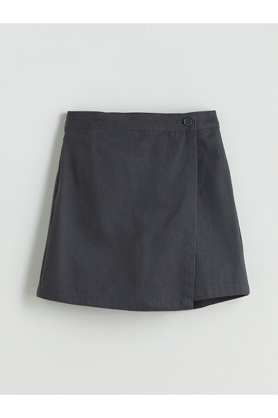 LC Waikiki Alita City Lcw Kids Anthracite Basic Gabardine Girls' Short Skirt ...