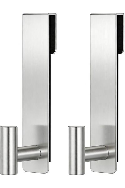 TERRIFI Shower Towel Hooks, Rustproof Stainless Steel Heavy Duty, Extended ov...