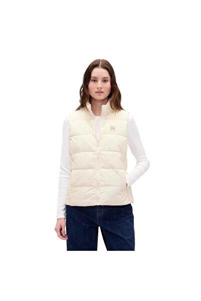 GAP V-Frch Logo Lw Puffer Vest Women's White Vest 791282004