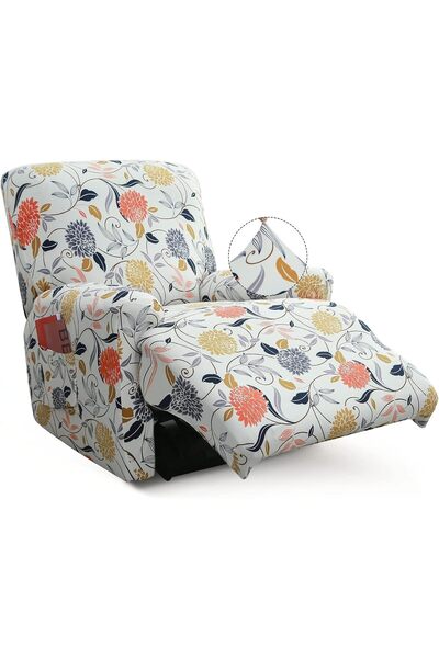 Generic Recliner Slipcover-Stretch Soft Slip Reclining Chair Slipcovers 4 -Pi...