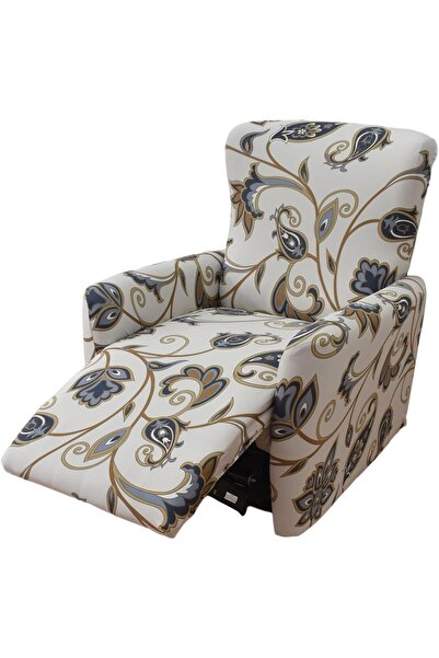 Generic Recliner Slipcover 4 Pieces Stretch Printed Lazy Boy Chair Covers wit...