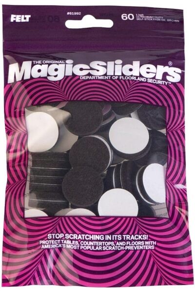 Generic Magic Felt 1" Round Self Stick Furniture Pads - Tables, Couches, Chai...