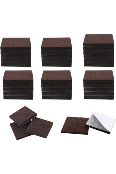 Generic 36Pcs Square Felt Furniture Pads, 2 inch x 2 inch Self Adhesive Cutta...