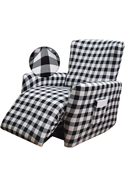 Generic Recliner Slipcover 4 Pieces Stretch Printed Lazy Boy Chair Covers wit...