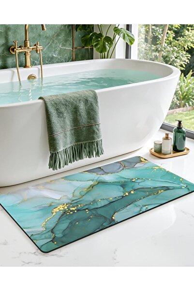 Generic Bathroom Mat Ultra Thin, Non Slip Bath Rug for Shower Floor, Absorben...