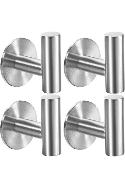 Generic Self Adhesive Towel Hook Matte Black Coat Hook Brushed Nickel SUS304 ...