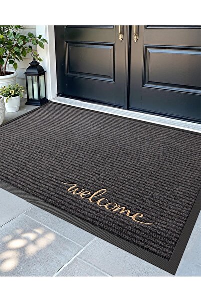 Generic Front Door Mat Outdoor Entrance, 60 x 90 cm, Heavy Duty Rubber Doorma...