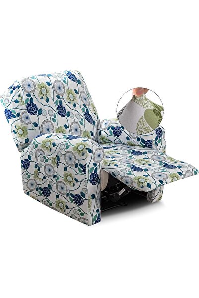 Generic Recliner Slipcover-Stretch Soft Slip Reclining Chair Slipcovers 4 -Pi...