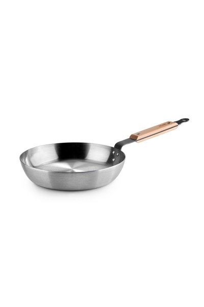 iBiLi Pan Karbonsteel, carbon steel, 24 cm, silver/brown