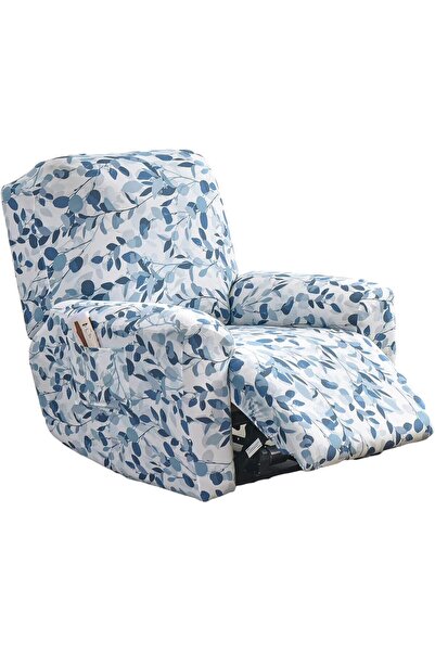 Generic Recliner Slipcover 4 Pieces Stretch Printed Lazy Boy Chair Covers wit...