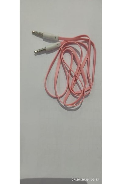 FLAT Aux Cable Stereo 3.5mm - 1 Metre, Blue