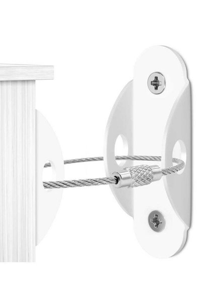 Generic 4 Pack Furniture Anchors for Baby Proofing, Anti Tip Furniture Wall A...
