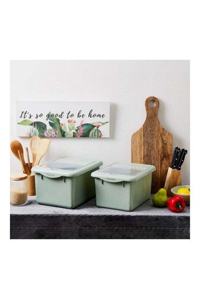 Generic Spectra Rice Box With Cup, Food Storage Bins with Lids & Scooper, BPA...