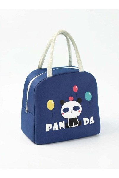 Generic Mobcos Panda Navy Large Capacity Insulated Lunch Bag | Waterproof & S...