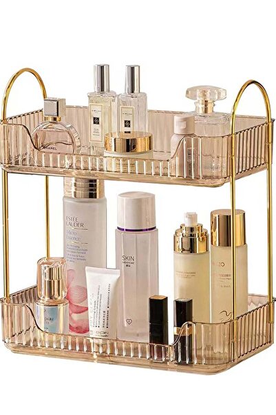 Generic 2-layer cosmetics storage box to store multi-layer perfume dresser, d...