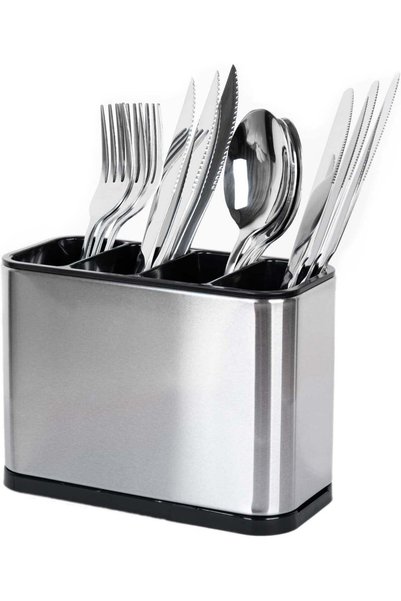 Generic Spark ONE Stainless Steel Cutlery Holder Organizer with 4 Compartment...