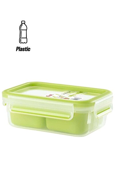 Generic Masterseal To Go Snack Box, Plastic 0.55L With 2 Inserts Green/White ...
