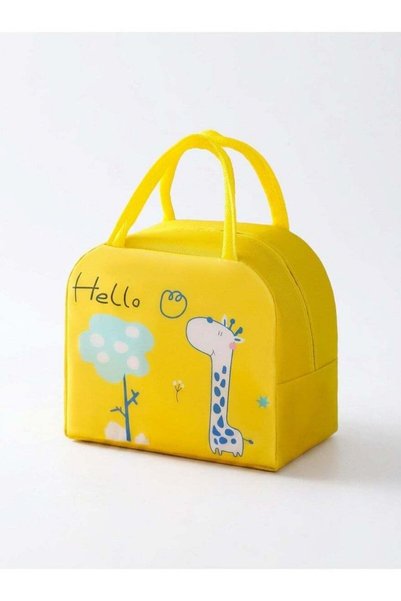 Generic Mobcos Giraffe Yellow Large Capacity Insulated Lunch Bag | Waterproof...