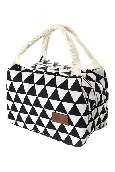 Generic Cute Nylon Triangular Lunch Tote Bags Reusable Insulated Lunch Storag...