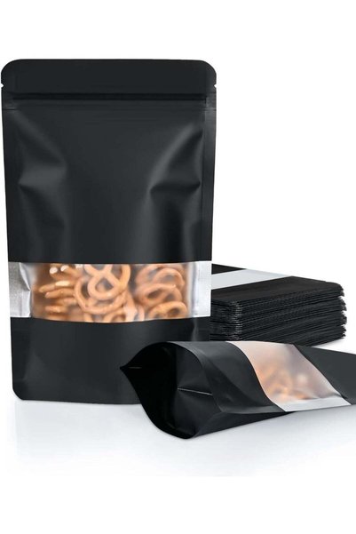 Generic 100 Pack Smell Proof Bags, Resealable Bags with Matte Window, Foil Po...