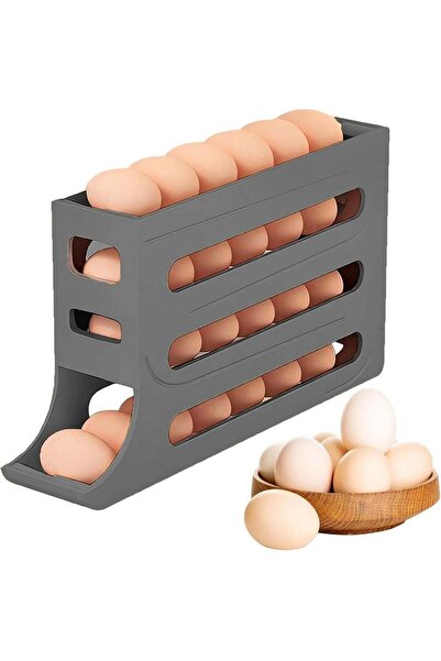 Generic Egg Holder for Fridge, Automatic Scrolling Egg Rack Dispenser, Space-...