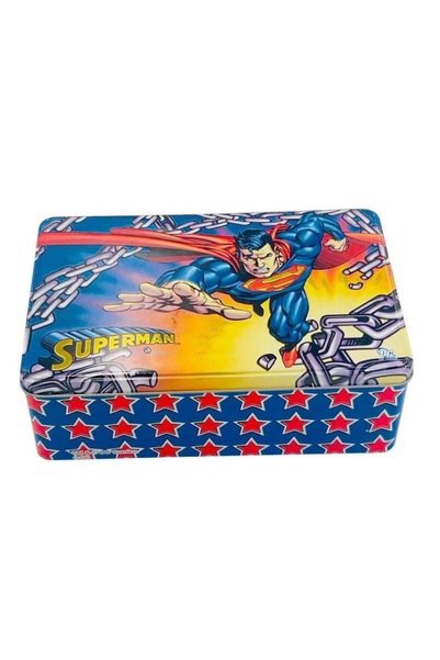 Generic AKDC Superman Chain Breaker Metal Canister 20cm*13cm*7.5cm, Blue- W09803
