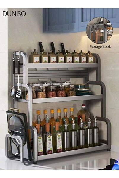 Generic 3-Tier Kitchen Spice Rack Organizer, Large Capacity Countertop Storag...