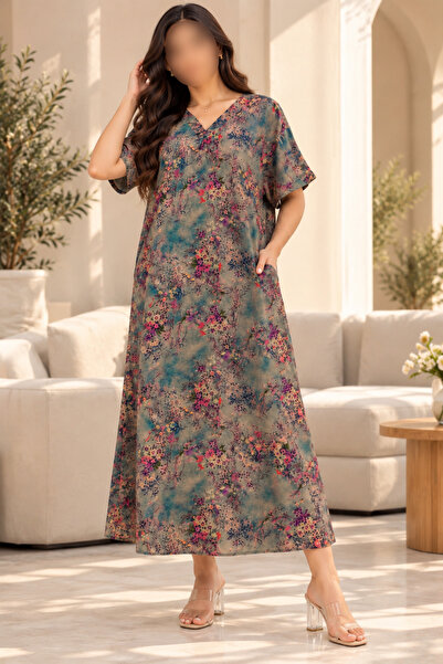 RONZA Women's Jalabiya with Midi Pockets