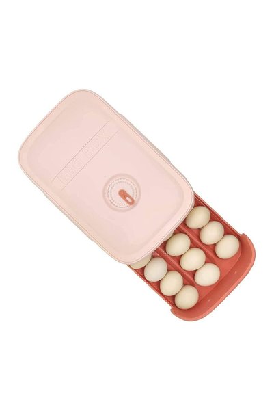 Generic Drawer Design Egg Storage Box Pink