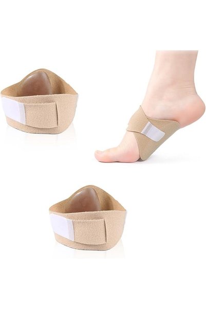 KASTWAVE Arch Support Inserts with Gel Pads - 1 Pair Adjustable Compression B...