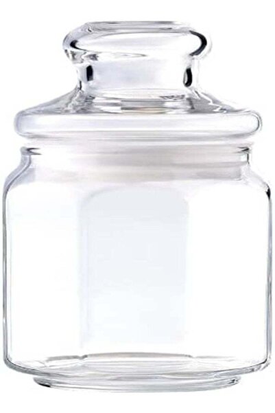 Generic Glass Storage Container With Glass Lid (Pack Of 2, Clear, 500Ml)