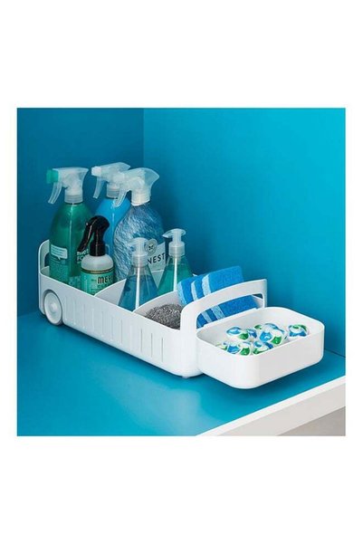 Generic YouCopia Roll Out Caddy Rolling Storage Bin with 2 Adjustable Divider...