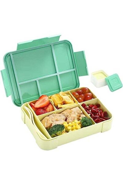 Generic Children's Lunch Box with Compartments - 1300 ml BPA-Free Bento Box L...