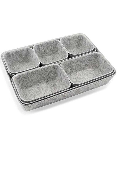 Generic Desk Drawer Organiser Trays, 8 Pack Square Organizer Box Stackable Di...