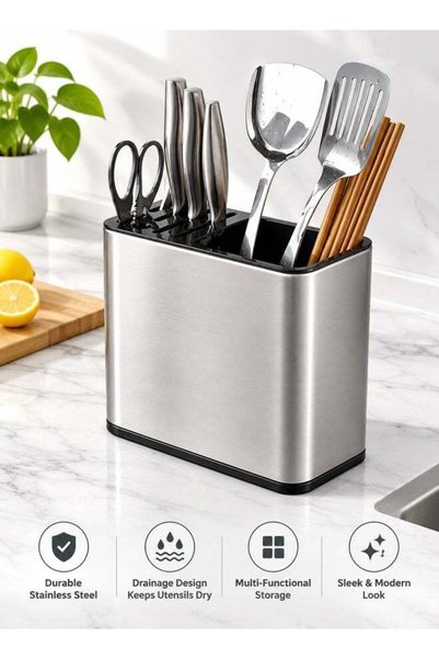 Generic Kitchen Utensil Holder Chopstick Draining Box Multi Functional Kitche...