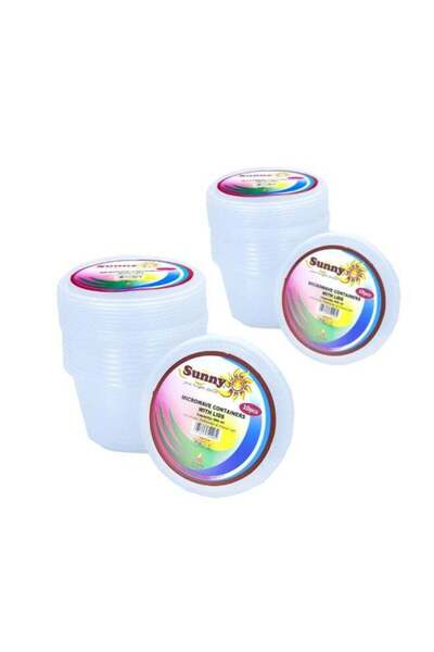 Generic Sunny Your Bright Choice 500ml Clear Plastic Food Containers with Lid...