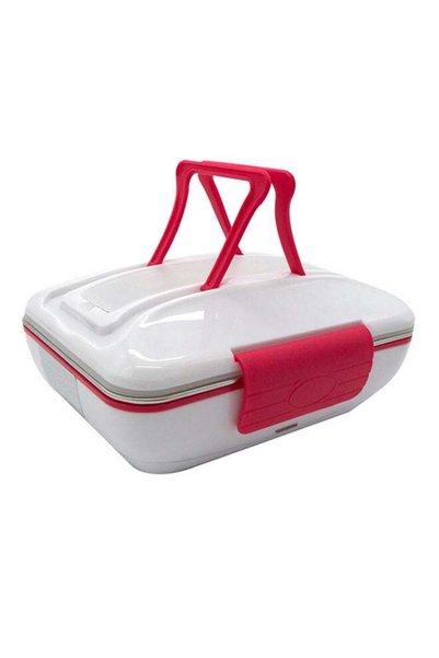 Generic Multifunctional Portable Electric Heating Lunch Box White/Red 27.50×2...