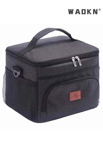 Generic Oxford Cloth Insulated Lunch Bag, 10L Large Capacity Waterproof Folda...