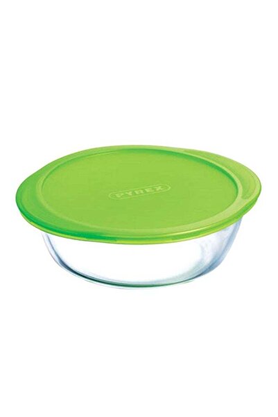 Generic Round Dish With Lid Clear/Green