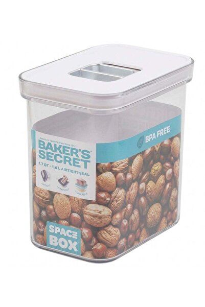 Generic Baker's Secret Space Box Rectangular Airtight Food Storage Container ...