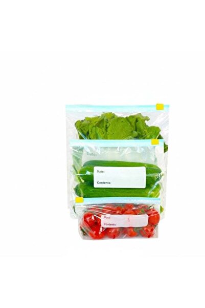Generic 50 Pcs 3 Sizes Reusable Food Storage Freezer Bags – Heavy Duty Ziploc...