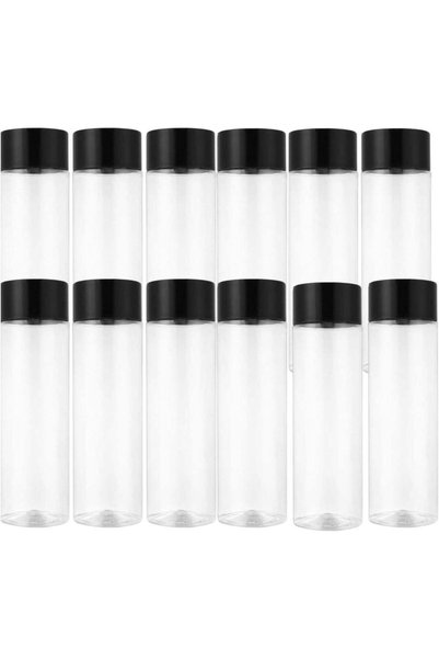 Generic 12-Pcs 350ml CLEAR Plastic Juice Bottles with Caps – BPA FREE Reusabl...