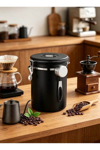 Generic Airtight Coffee Canister, Coffee Jar for Coffee Grounds and Beans, St...