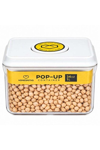 Generic Homesmiths Airtight 1L Rectangular Food Storage Container with Pop-Up...